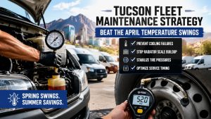 Tucson commercial fleet maintenance during spring temperature swings