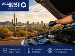Tucson fleet maintenance engine inspection in desert heat